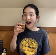 在原みゆ紀 着用 80's SUN STUDIO Tシャツ　XLサイズ ☆在原みゆ紀着☆Sun Studio サンスタジオ Tシャツ 企業ロゴ 黒