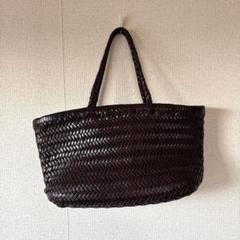 レザーメッシュトートバッグ　美品