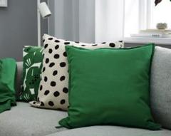 未開封 IKEA グルリ クッションカバー 50x50 グリーンのサムネイル