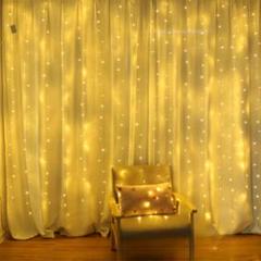 ✦幻想的✦イルミネーション コンセント 防水 3m×3m 300LED 暖色