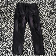 クラッシュデニム US UKドリル スキニーパンツ AMIRI trapster
