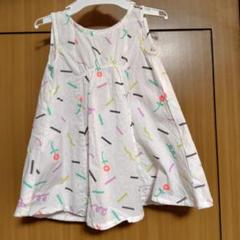 カラフル模様のノースリーブワンピース　80せんち