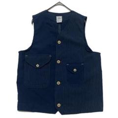 POST Over Olds ベスト ネイビー　Mサイズ POST O'ALLS 【 ポストオーバーオールズ 】DEE Vest Hemp/Cotton