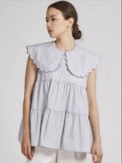 yori ♡ ぬくぬくティアード　カットソー　ブラウス　ネイビー　フリーサイズ all item | yori