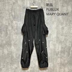 MARY QUANT/フラワーモチーフ刺繍 ナイロンパンツ 限定展開