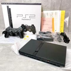 極美品 PS2 SCPH-70000 本体 薄型 プレステ2 箱 取扱説明書付き