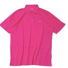 美品 ナイキNike ピンク メンズゴルフポロシャツ LサイズG200#