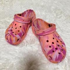 crocs クロックス　クラッシュ クロッグ　サンダル　厚底　24cm