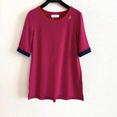 新品☆山本寛斎　SUPER LADY ピンク五分袖Tシャツ