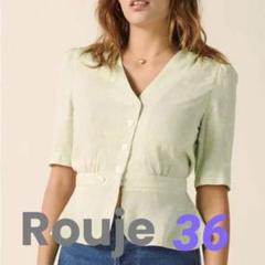 Rouje Paris(ルージュ) チェリー柄 シャツブラウス レディースの