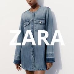 国内発送★ZARA★TRF フレアデニムワンピース TRF フレアデニムワンピース - ブルー | ZARA Japan / 日本