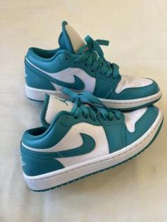 AIR JORDAN 1 LOW ターコイズ　23.5 Nike エアジョーダン1ロー ターコイズ スニーカー 23.5cm - メルカリ
