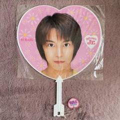 訳あり】関ジャニ∞ 渋谷すばる Jr時代 ハート うちわ 黄色