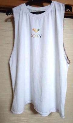 美品】ROXY ノースリーブ ヨガTシャツ　Ｍ ホワイト