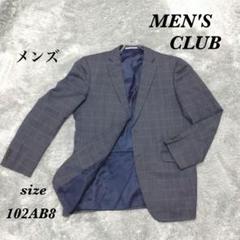 MEN'S CLUB (102AB8) テーラードジャケット スーツ チェック柄