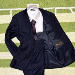 【レア品】TEIJIN✖︎Loro Piana セットアップ　ネイビーのサムネイル
