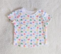 カラフルハート柄Tシャツ 18M