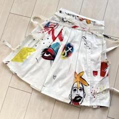MARC JACOBS マークジェイコブス イラスト 総柄 ラップスカート 0