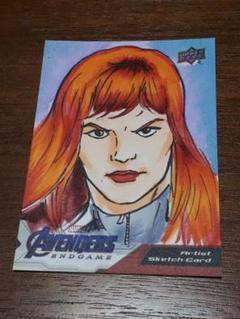 1of1 スケッチカード Upperdeck アベンジャーズ エンドゲーム
