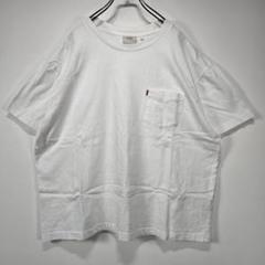 Levi's　半袖　ワイドTシャツ　L　USA製　ポケット　ロゴ　ホワイト　古着