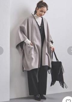 UNITED ARROWS ポンチョ・ケープコート グレー UNITED ARROWS ポンチョ・ケープコート グレー