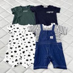 ベビー 男の子 女の子 70〜80 夏服 半袖 ロンパース