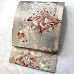袋帯 正絹 有職文様 唐織 花 鶴 鳳凰 六通 AO-4026 袋帯 正絹 有職文様 唐織 花 鶴 鳳凰 六通 AO-4026 - メルカリ