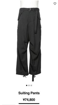 Sacai 25SS Suiting Pants Black/2