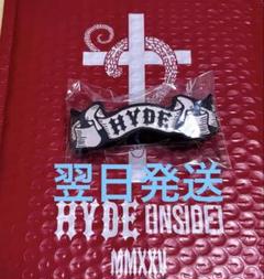 HYDE ☦︎︎ショルダーバッグ 81° ☦︎︎黒 フェスグッズ☆2025 クロコ型押しニードルスタッズ付ショルダーBAG