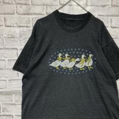 USA製90sヴィンテージTシャツ！シングルステッチ　グレー半袖古着　L710