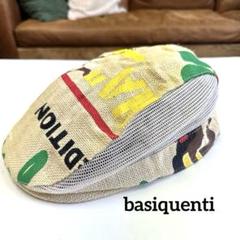 【basiquenti】ベーシックエンチ　カラフルプリント ハンチング　夏