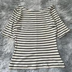 美品✨【チャコット】アイボリー/ブラックボーダー 半袖Tシャツ M 日本製
