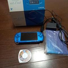 SONY PSP 本体 青色 ACアダプター付き ジャンク