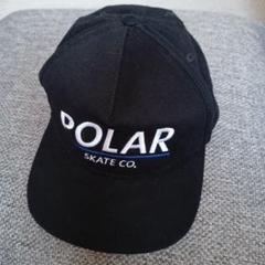 POLAR SKATE CO. ブラック 刺繍キャップ
