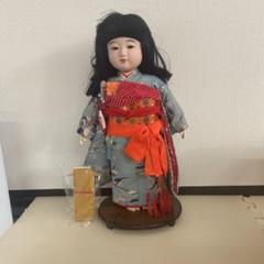 市松人形【玉秀作】 【女の子】 【西陣織】の着物が上品で豪華です