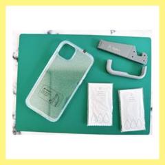 Alphex iPhone14plus フィルム付き 前面保護ケース ラメ付き