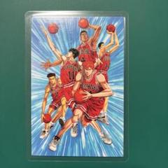 スラムダンク ラミネートカード☆湘北スタメン☆俺達を甘く見るな！叩き潰してやる！