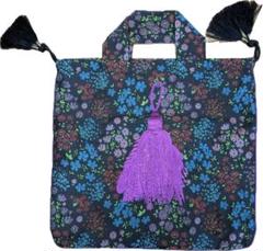 極美品✨ イアパピヨネ earPAPILLONNER バッグ 巾着 刺繍 花柄 イアパピヨネ バッグ 巾着 刺繍 花柄 earPAPILLONNER 新品