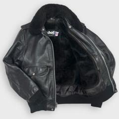 希少 schott A-2 G-1 フライトジャケット レザー 684SM 希少 ショット A-2 G-1 フライトジャケット レザー ブラック