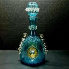 MURANO GLASS ムラノ ブルー ライオン モチーフ 装飾 デカンタ MURANO GLASS ムラノ ブルー ライオン モチーフ 装飾 デカンタ
