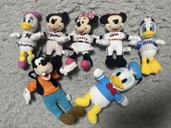 ミッキー ミニー ドナルド グーフィー ぬいぐるみセット 野球