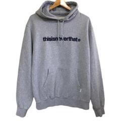古着 thisisneverthat ネバザ パーカー フーディ 刺繍ロゴ