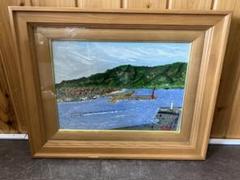 【 油絵 / 風景画 】絵画 額縁 壁掛け 海 山 家 空 港町 油絵 / 風景画 】絵画 額縁 壁掛け 海 山 家 空 港町 - メルカリ
