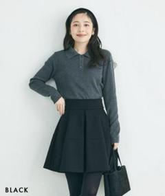 新品　ベースメントオンライン　HARUKA DESIGNハイウエストキュロット黒 HARUKA DESIGN】 ハイウエストキュロット 【宅配便】 | すべての