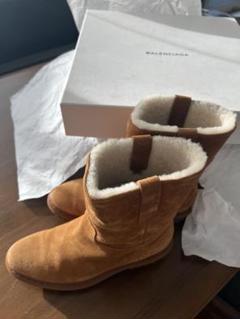 BALENCIAGA ブラウン ショートブーツ