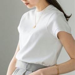 NOBLE ノーブル リブ編み 半袖Tシャツ新しい