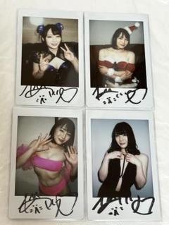 鈴村あいり 4点セット 直筆サイン入りチェキ チェキ コスプレ