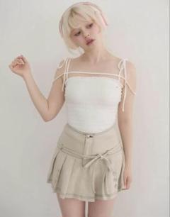 andmary Shirring ribbon camisole