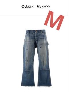 セントマイケル24AW新作DOUBLE KNEE/DENIMデニムMサイズ美品 セントマイケル24AW新作DOUBLE KNEE/DENIMデニムMサイズ美品