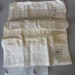 最終値下げ　近沢レース　　バスタオル　新品　2枚セット 近沢レースフェイスタオル2枚セット - メルカリ